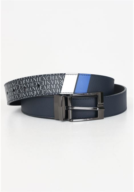 Cintura double face blu e nera da uomo ARMANI EXCHANGE | XM000288AF11935MB039